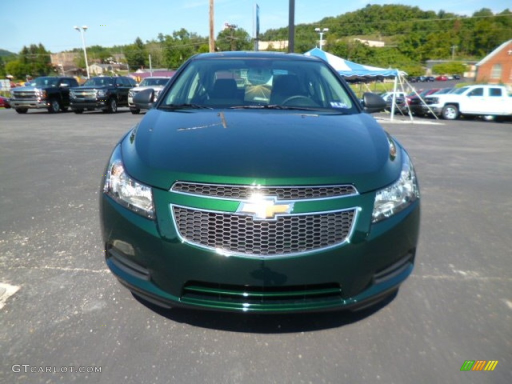 2014 Cruze LS - Rainforest Green Metallic / Jet Black/Medium Titanium photo #2