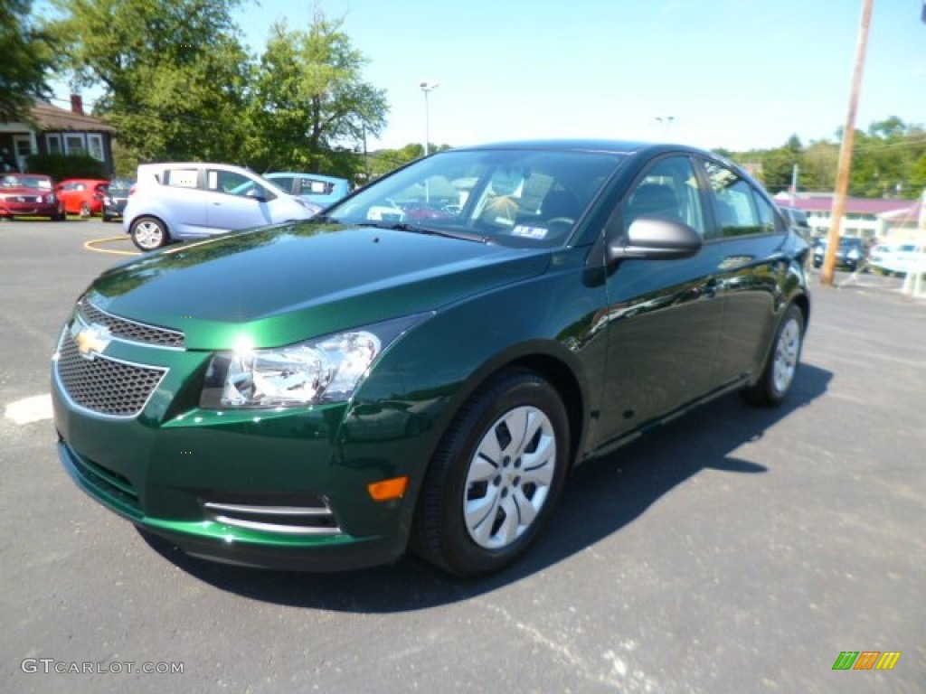 2014 Cruze LS - Rainforest Green Metallic / Jet Black/Medium Titanium photo #3