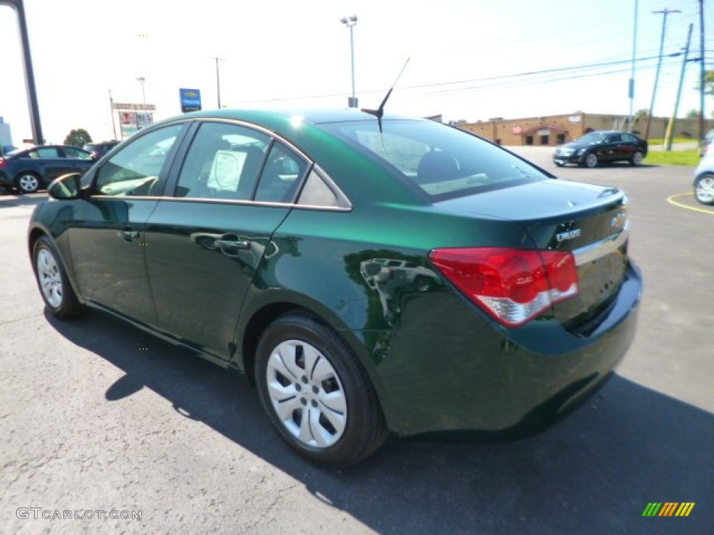 2014 Cruze LS - Rainforest Green Metallic / Jet Black/Medium Titanium photo #5