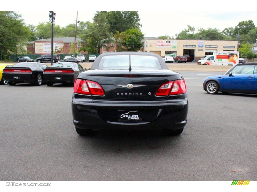 2008 Sebring LX Convertible - Brilliant Black Crystal Pearl / Dark Slate Gray/Light Slate Gray photo #6