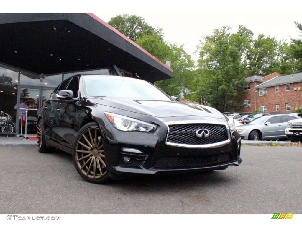 2014 Q 50S 3.7 AWD - Black Obsidian / Graphite photo #1