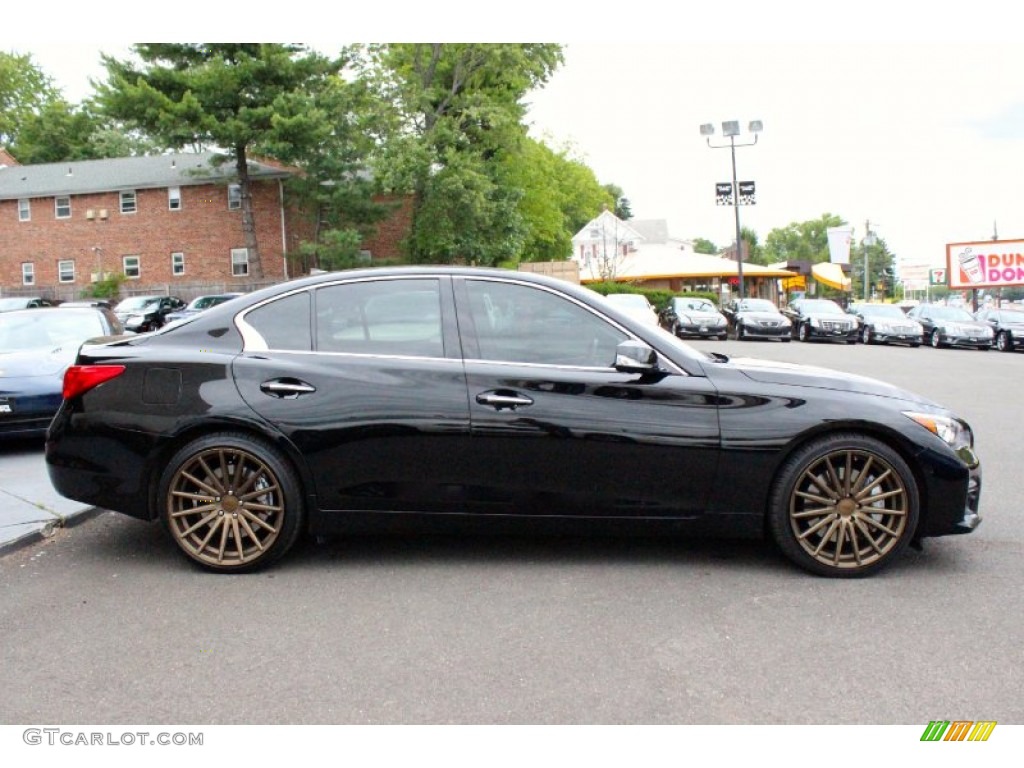 Black Obsidian 2014 Infiniti Q 50S 3.7 AWD Exterior Photo #96439321