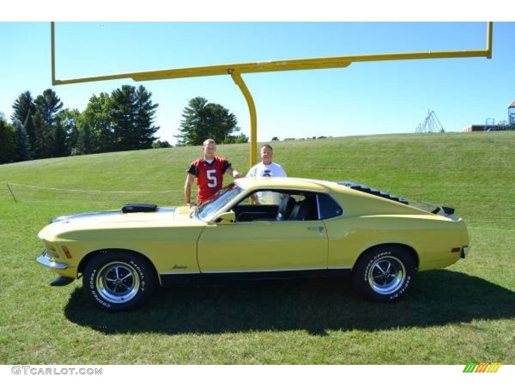 1970 Mustang Mach 1 - Competition Yellow / Black photo #2