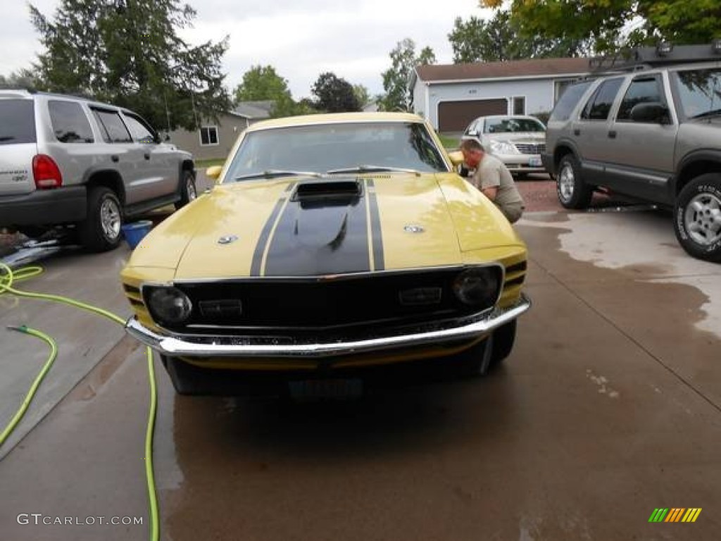 1970 Mustang Mach 1 - Competition Yellow / Black photo #3