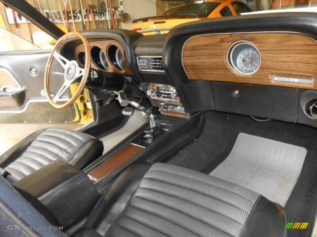Black Interior 1970 Ford Mustang Mach 1 Photo #96442555