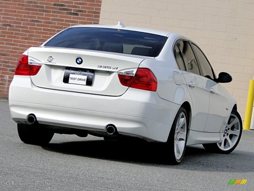 2008 3 Series 335xi Sedan - Alpine White / Gray photo #2