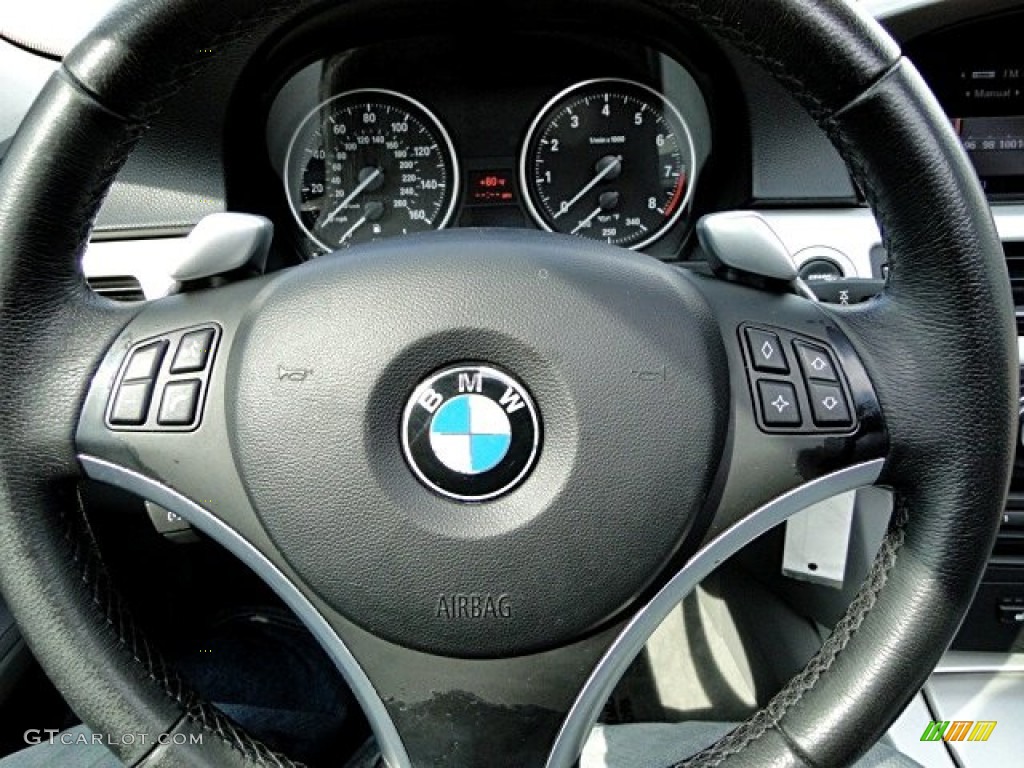 2008 BMW 3 Series 335xi Sedan Gray Steering Wheel Photo #96443887