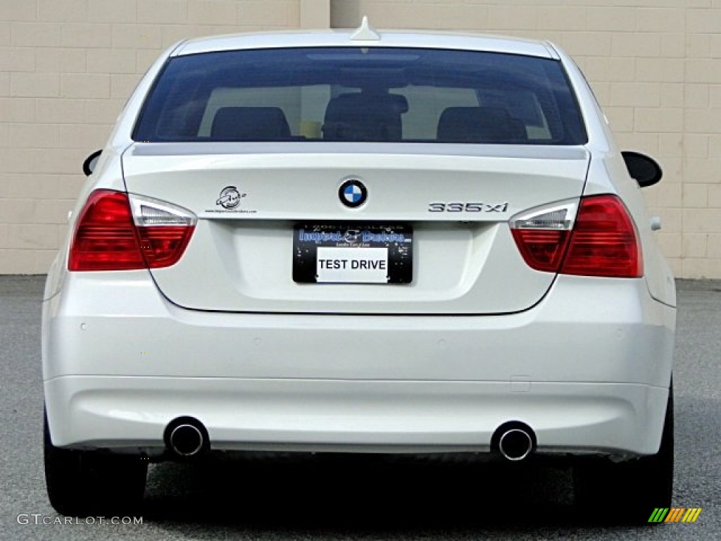 2008 3 Series 335xi Sedan - Alpine White / Gray photo #20