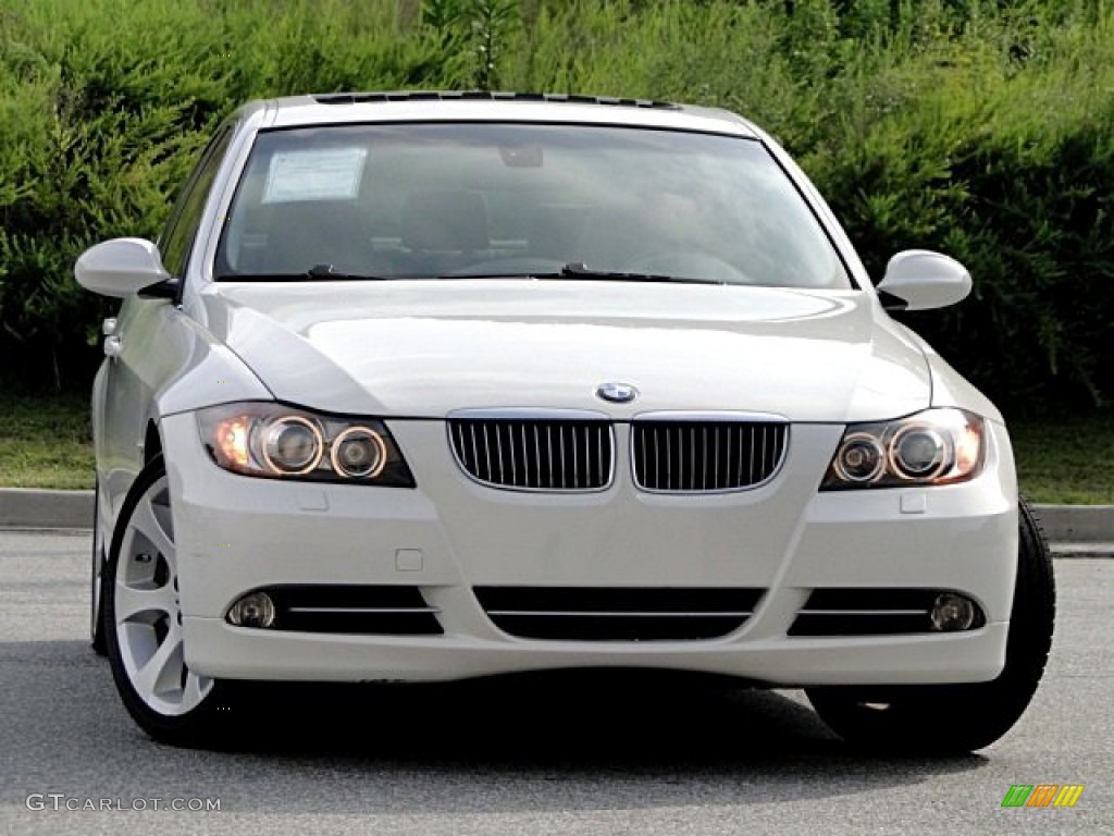 2008 3 Series 335xi Sedan - Alpine White / Gray photo #23