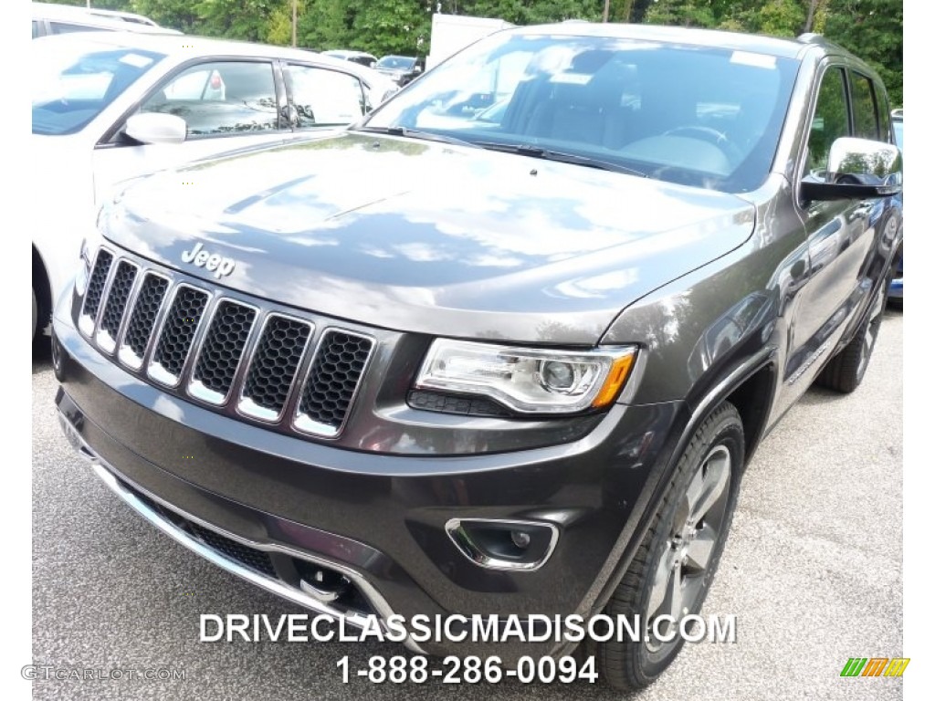 2015 Grand Cherokee Overland 4x4 - Granite Crystal Metallic / Black photo #1