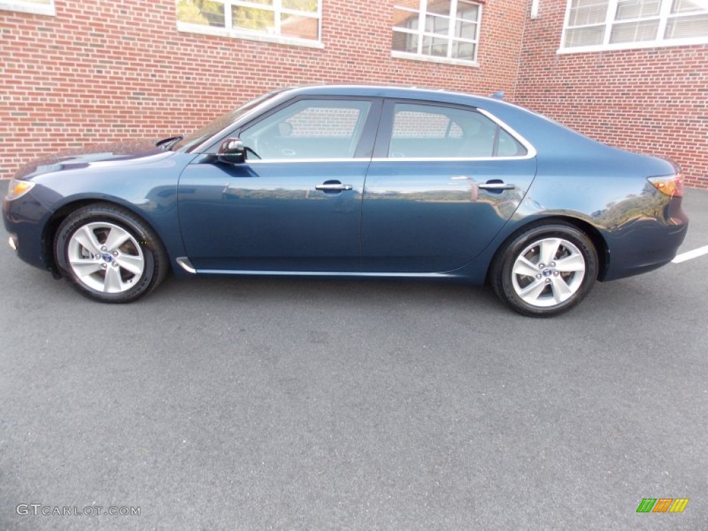 2011 9-5 Turbo4 Sedan - Fjord Blue Metallic / Jet Black photo #2