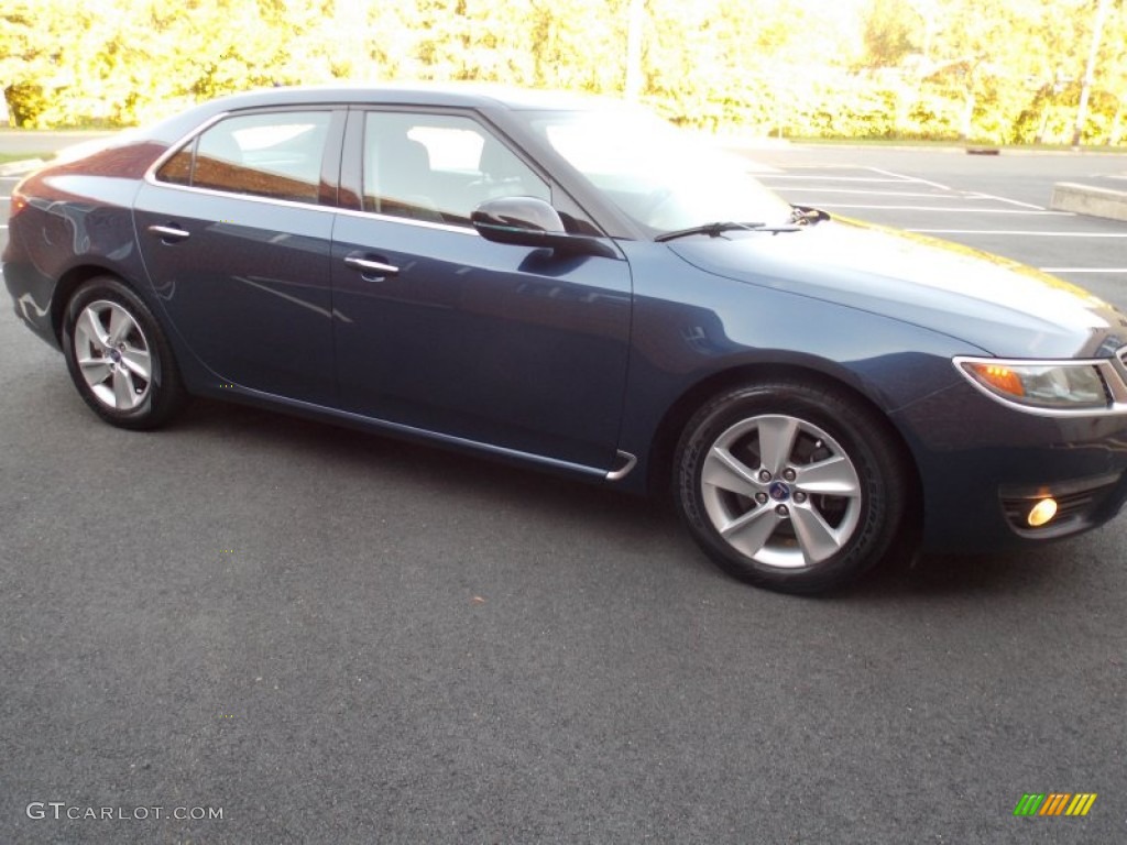 2011 9-5 Turbo4 Sedan - Fjord Blue Metallic / Jet Black photo #7