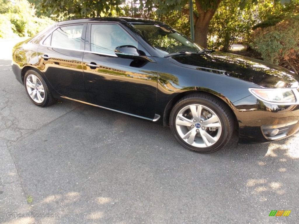 2011 9-5 Turbo4 Premium Sedan - Black / Parchment photo #9