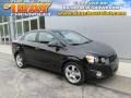 Black 2012 Chevrolet Sonic LTZ Sedan