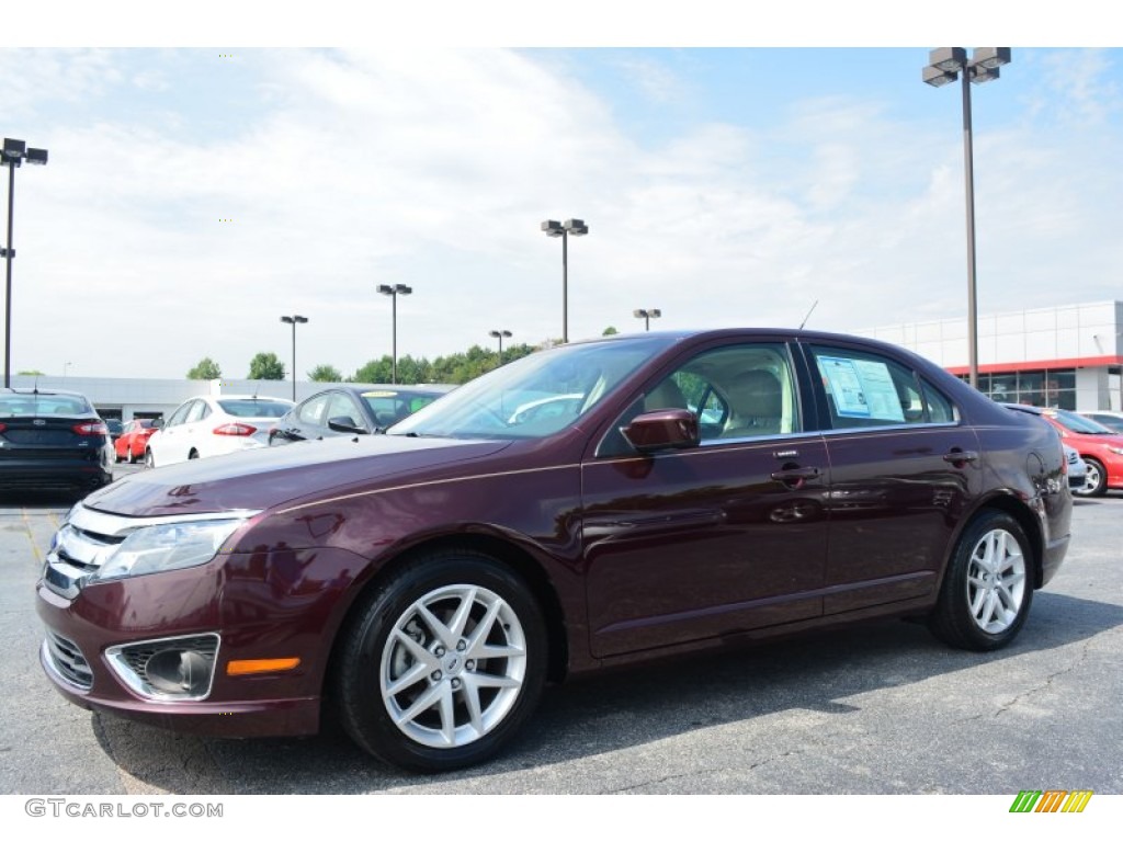 2011 Fusion SEL - Bordeaux Reserve Metallic / Camel photo #7