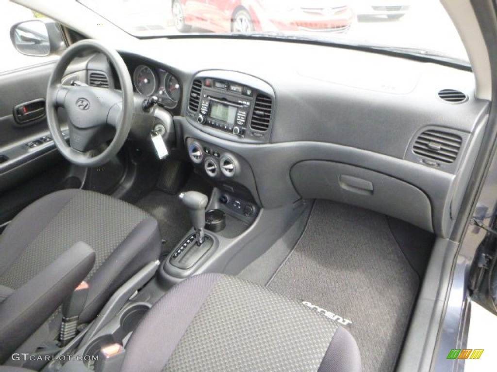 2010 Accent GS 3 Door - Charcoal Gray / Black photo #11