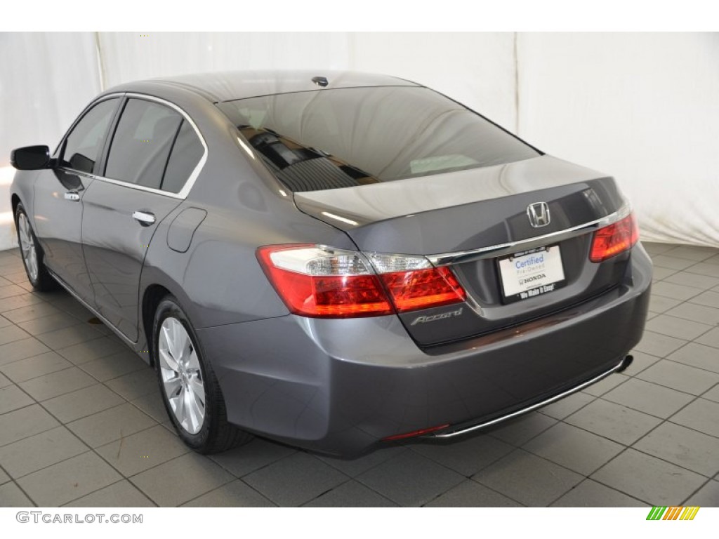 2014 Accord EX-L Sedan - Modern Steel Metallic / Gray photo #6