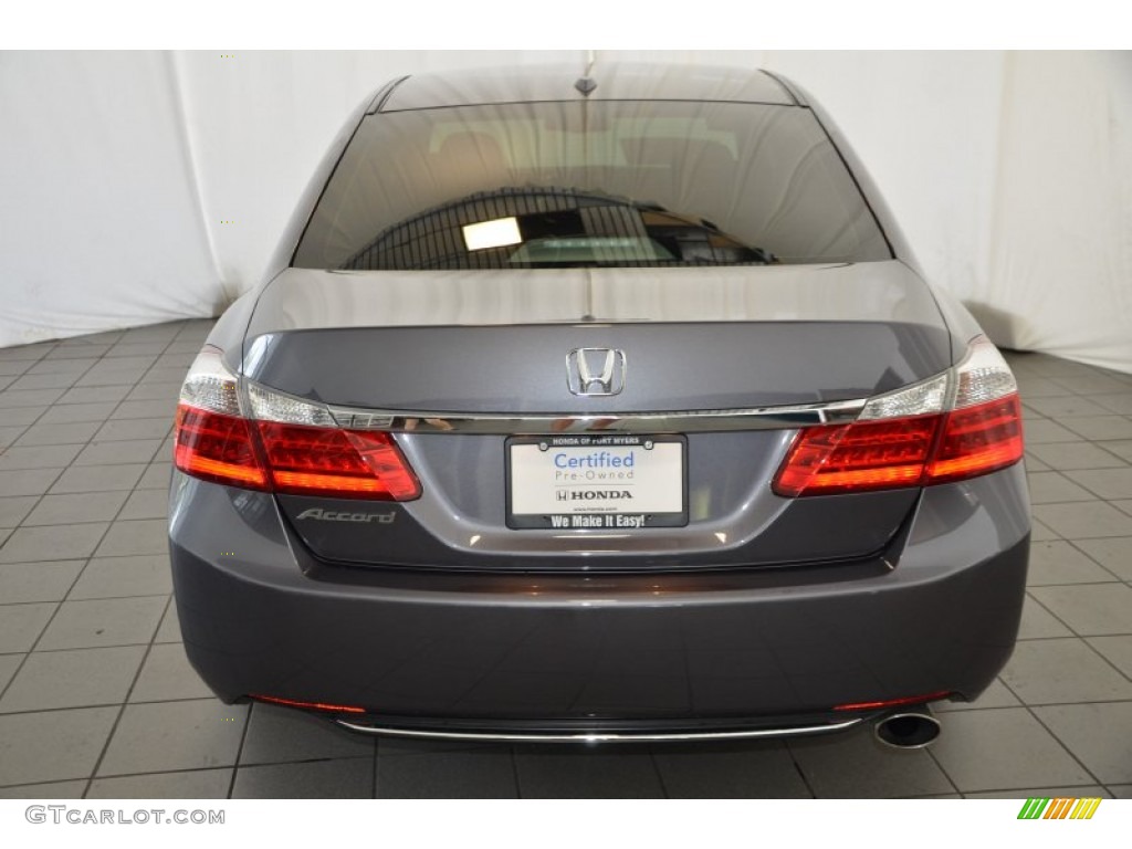 2014 Accord EX-L Sedan - Modern Steel Metallic / Gray photo #7