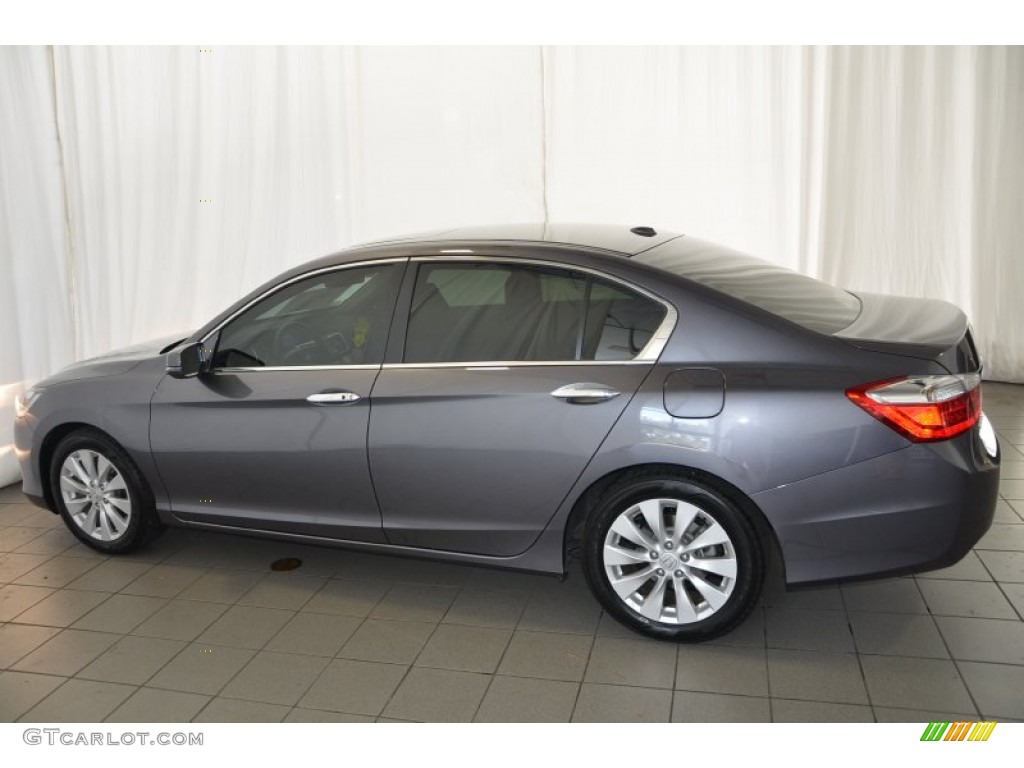 2014 Accord EX-L Sedan - Modern Steel Metallic / Gray photo #10