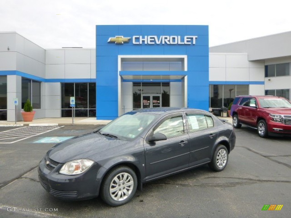 2009 Cobalt LS Sedan - Slate Metallic / Gray photo #1