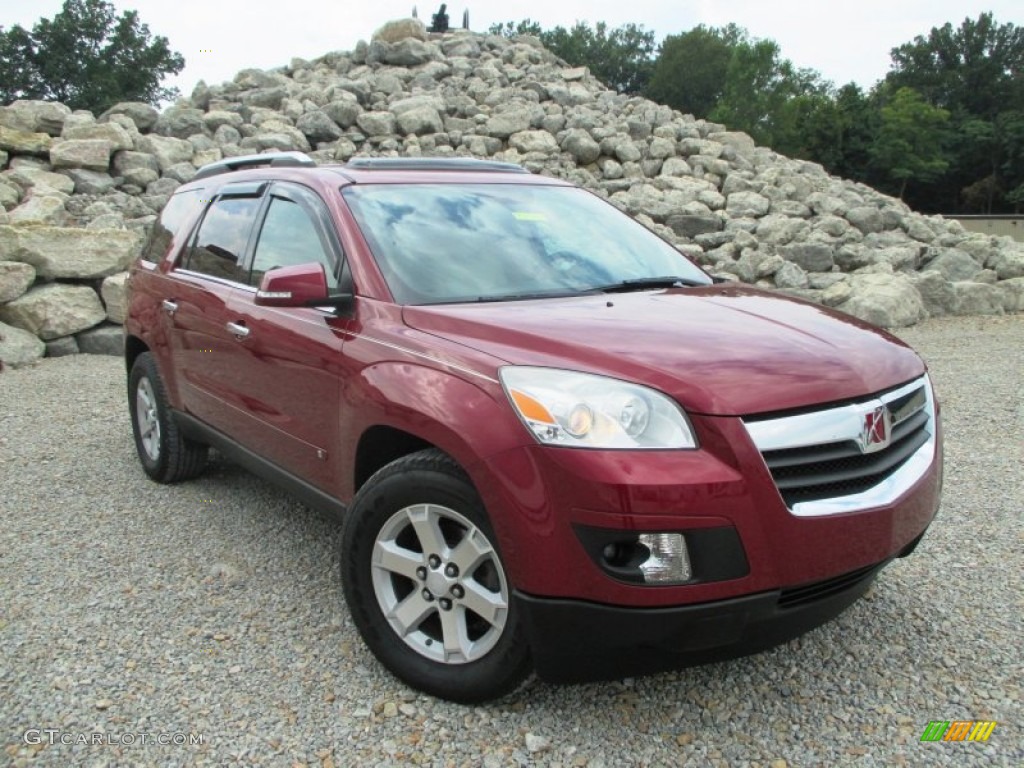 2008 Outlook XR AWD - Red Jewel / Tan photo #1