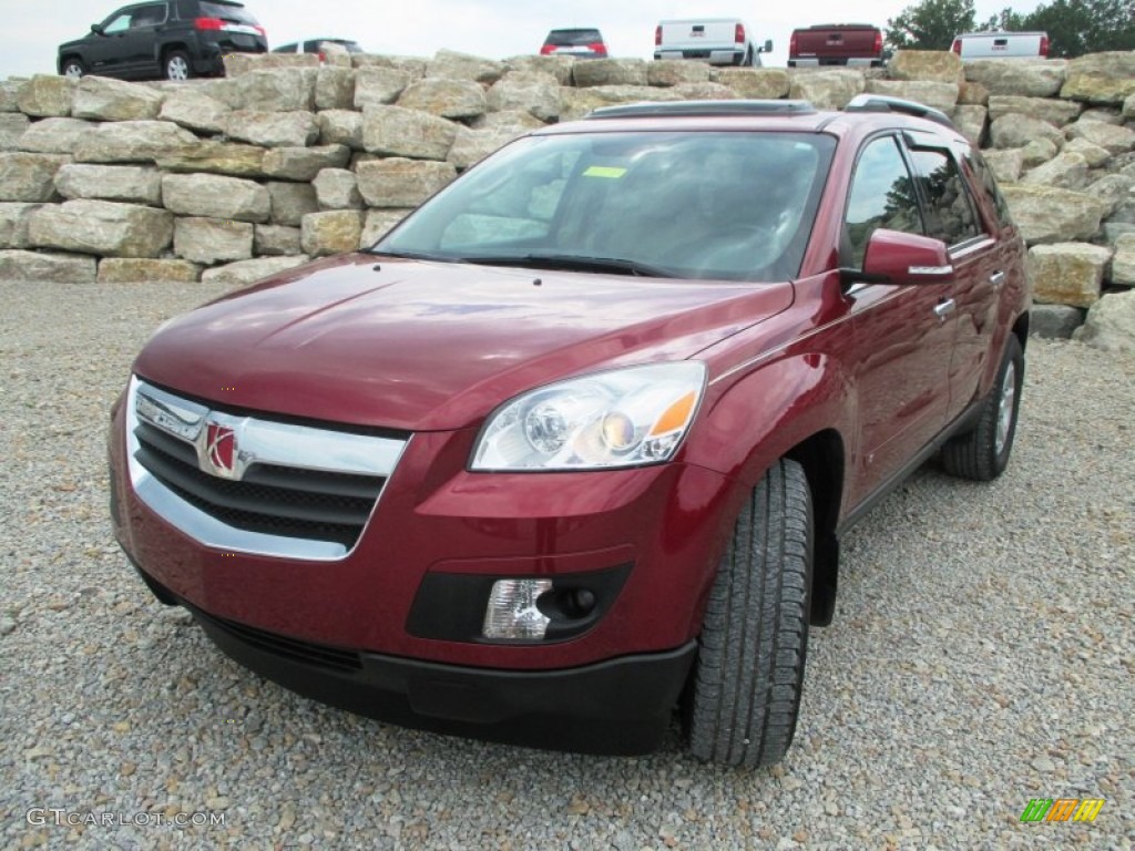 2008 Outlook XR AWD - Red Jewel / Tan photo #2
