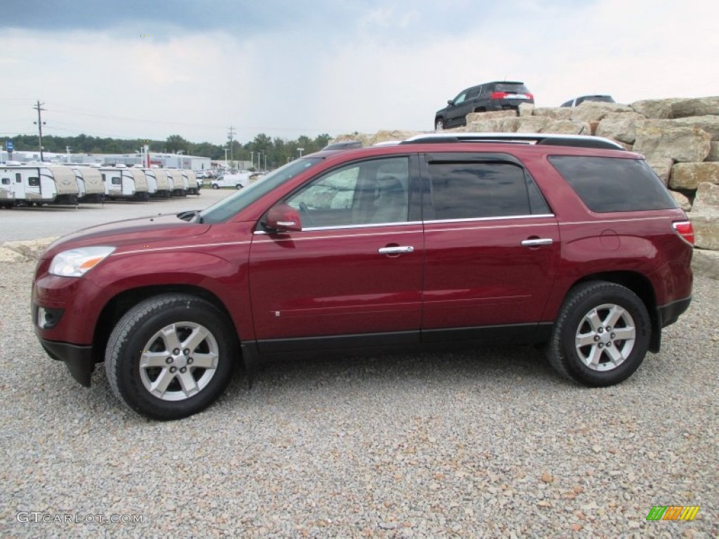 2008 Outlook XR AWD - Red Jewel / Tan photo #3