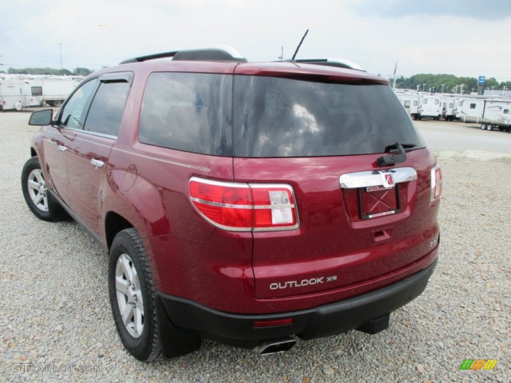 2008 Outlook XR AWD - Red Jewel / Tan photo #23