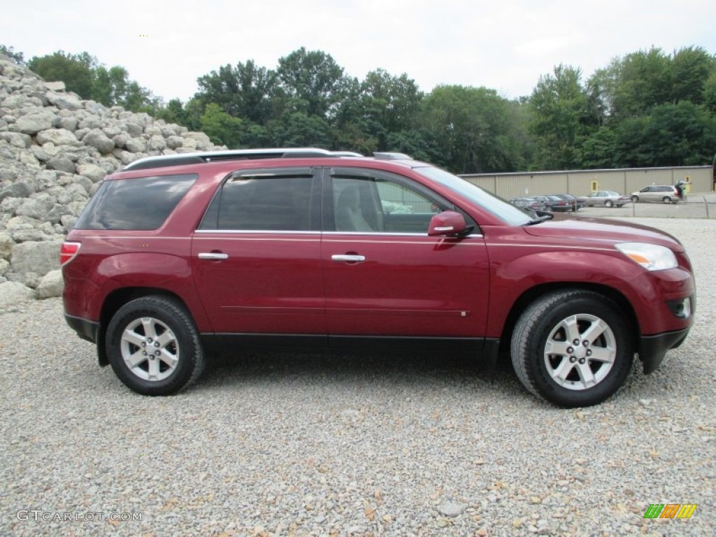 2008 Outlook XR AWD - Red Jewel / Tan photo #32