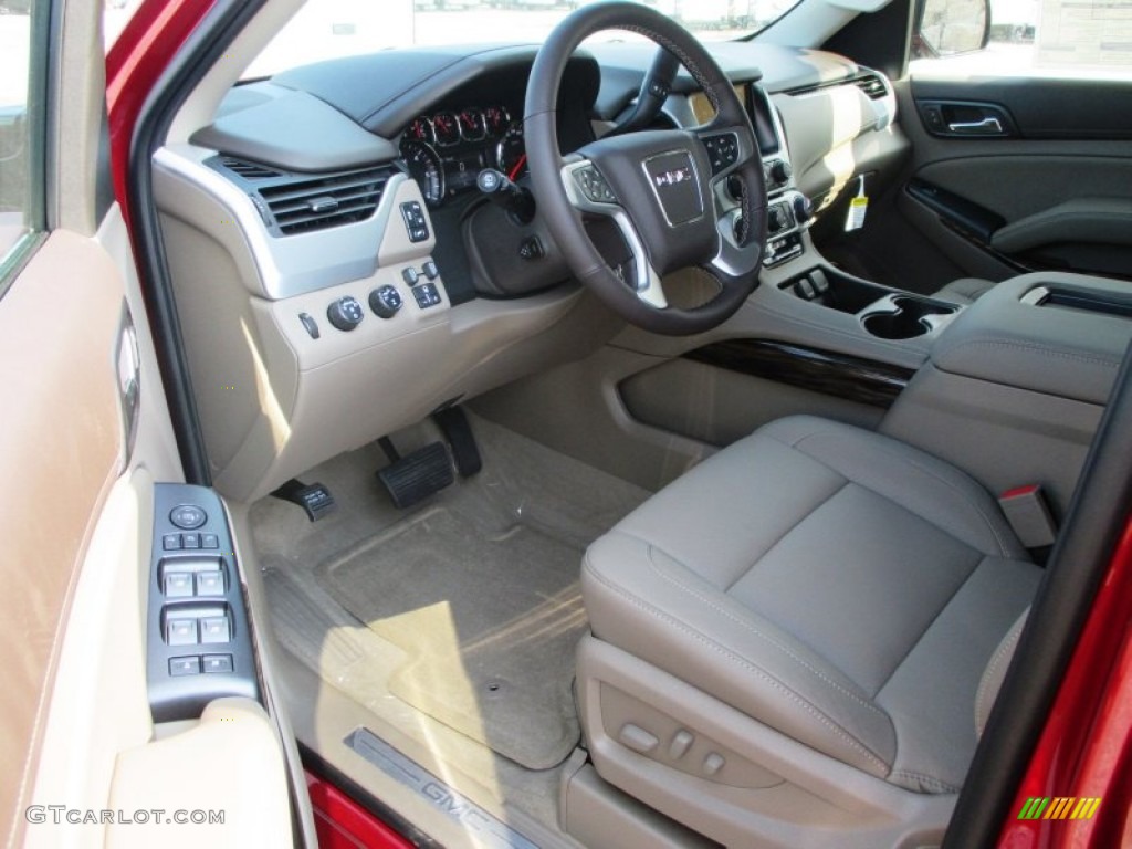 2015 Yukon XL SLT 4WD - Crystal Red Tintcoat / Cocoa/Dune photo #6