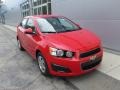 2015 Red Hot Chevrolet Sonic LS Sedan  photo #9