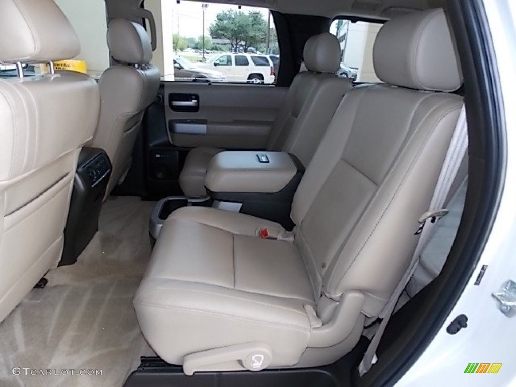 2008 Sequoia Platinum - Super White / Sand Beige photo #4