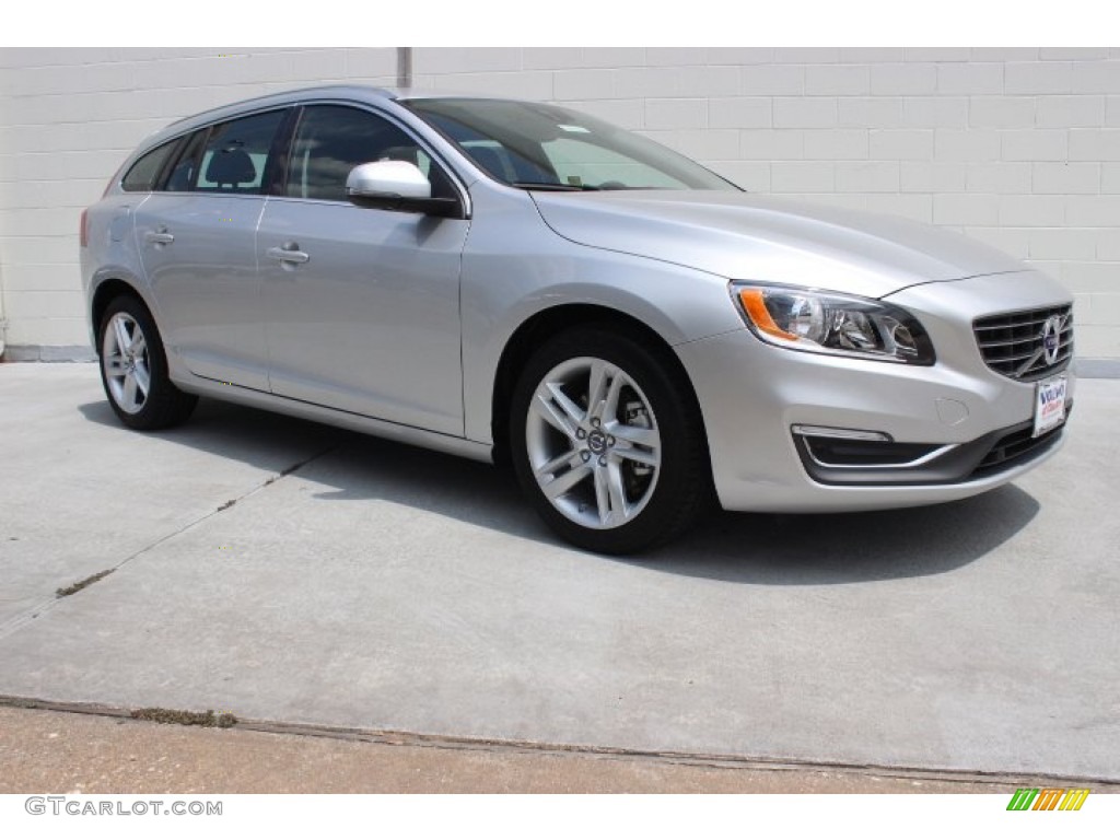 2015 V60 T5 Drive-E - Bright Silver Metallic / Off-Black photo #1