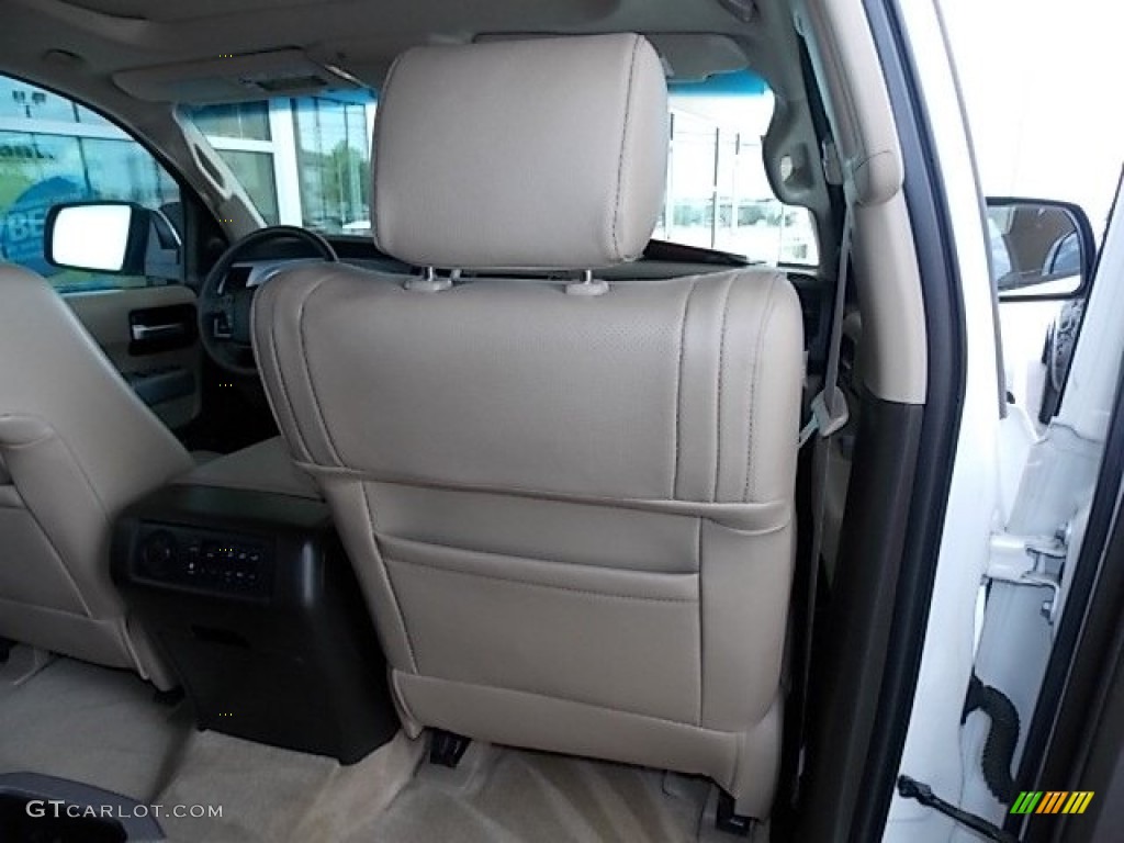 2008 Sequoia Platinum - Super White / Sand Beige photo #33