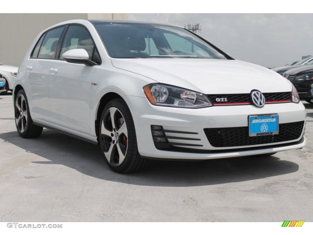 Pure White Volkswagen Golf GTI