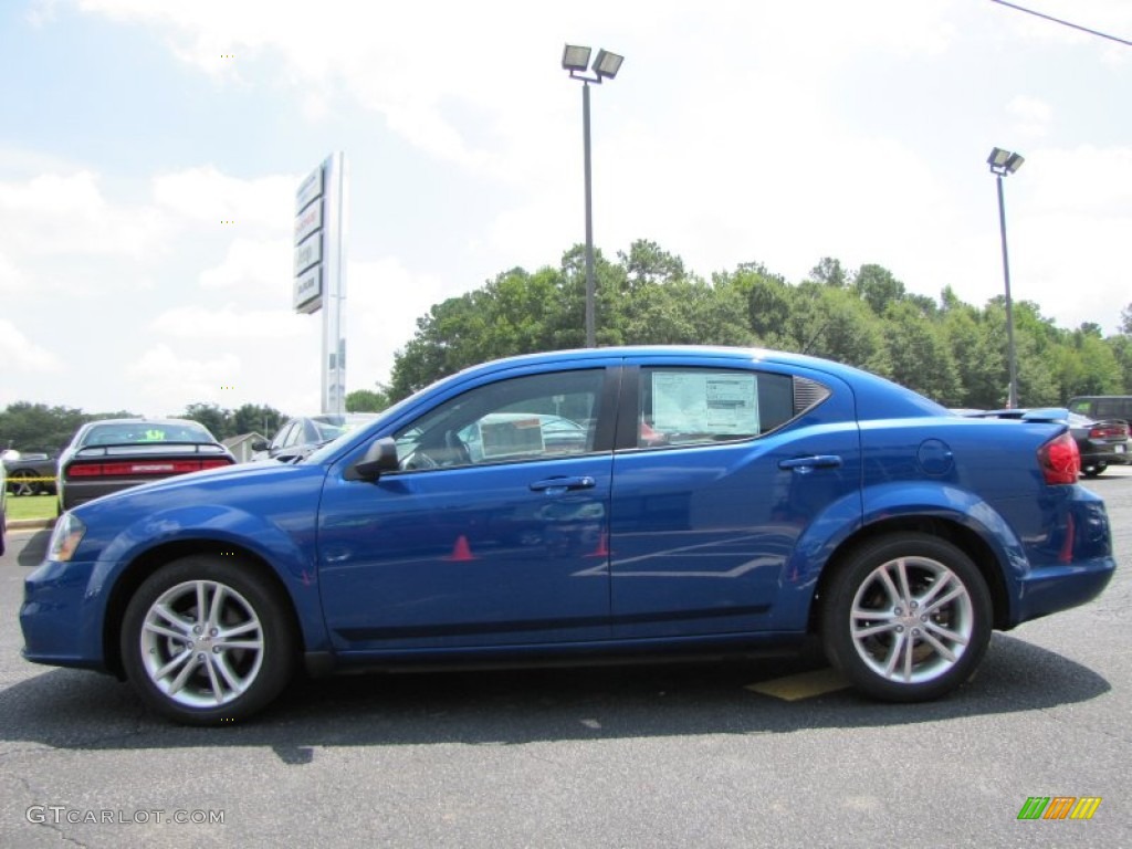 2014 Avenger SE - Blue Streak Pearl / Black photo #4