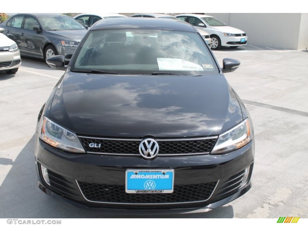 2014 Jetta GLI - Deep Black Pearl Metallic / Titan Black photo #2