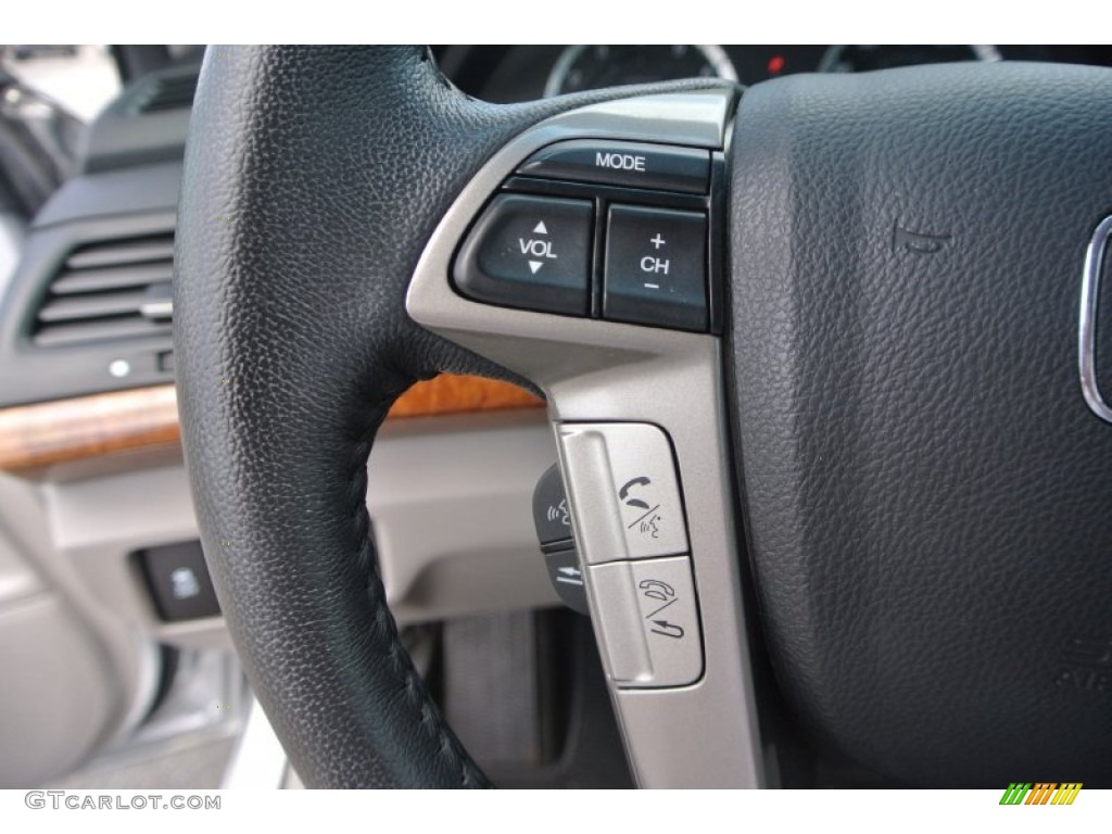 2012 Accord EX-L V6 Sedan - Alabaster Silver Metallic / Gray photo #18