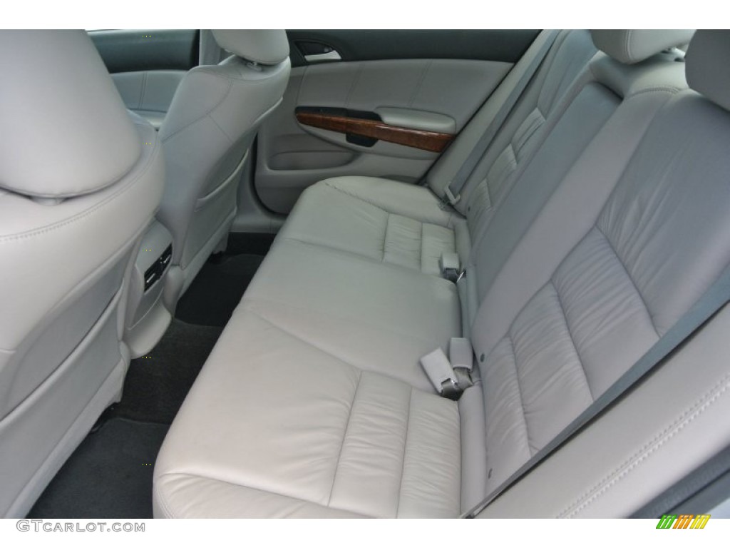 2012 Accord EX-L V6 Sedan - Alabaster Silver Metallic / Gray photo #20