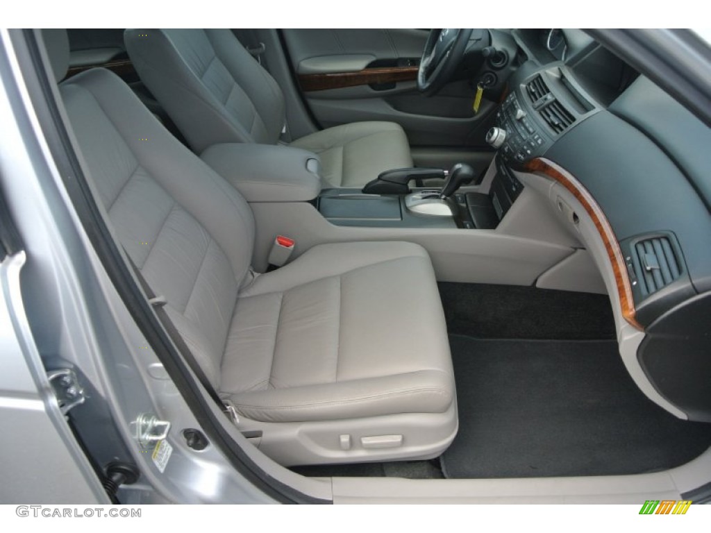 2012 Accord EX-L V6 Sedan - Alabaster Silver Metallic / Gray photo #22