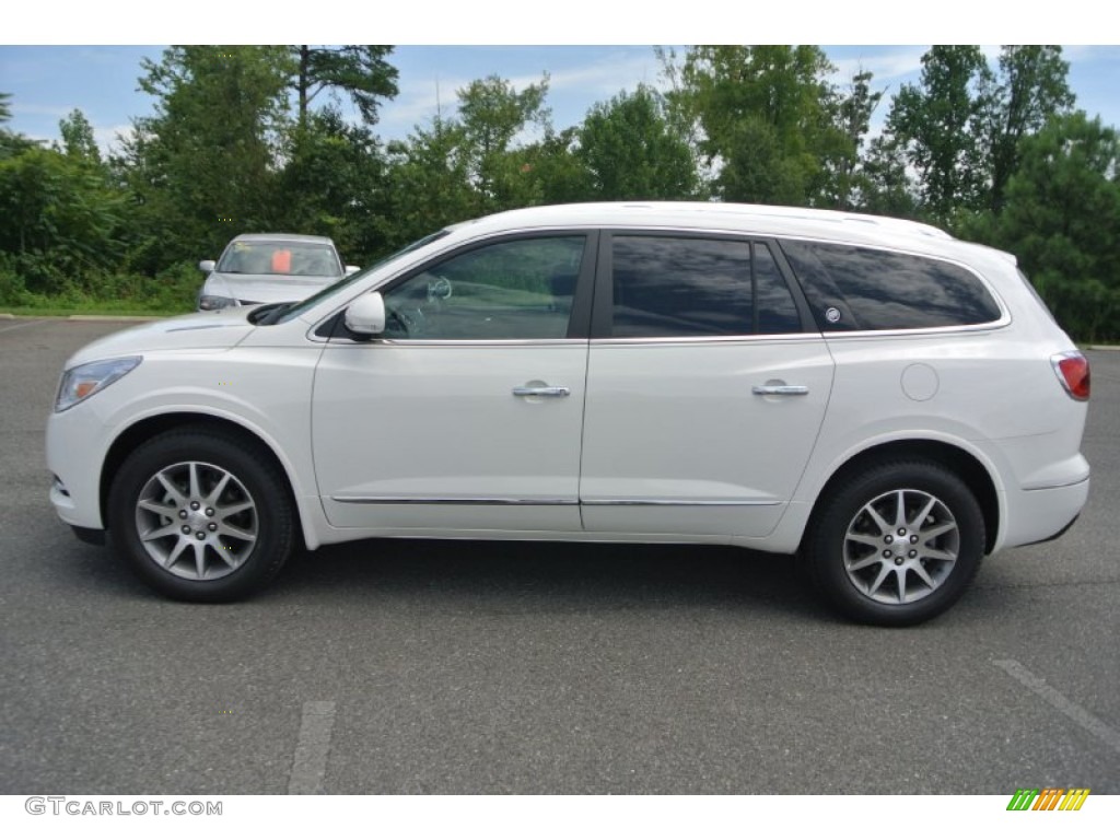 2015 Enclave Leather AWD - White Opal / Ebony/Ebony photo #3