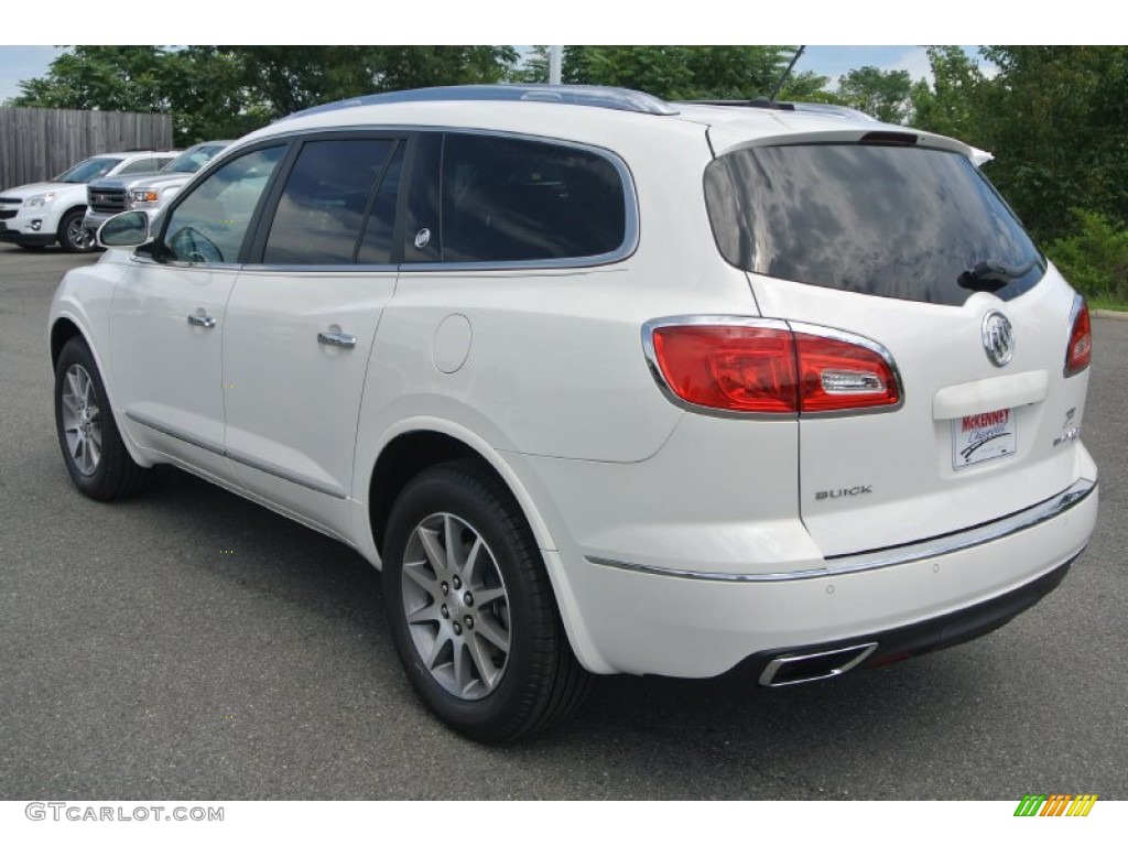 2015 Enclave Leather AWD - White Opal / Ebony/Ebony photo #4