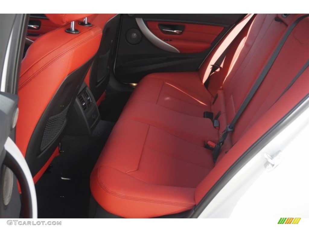 2014 3 Series 335i Sedan - Alpine White / Coral Red/Black photo #6