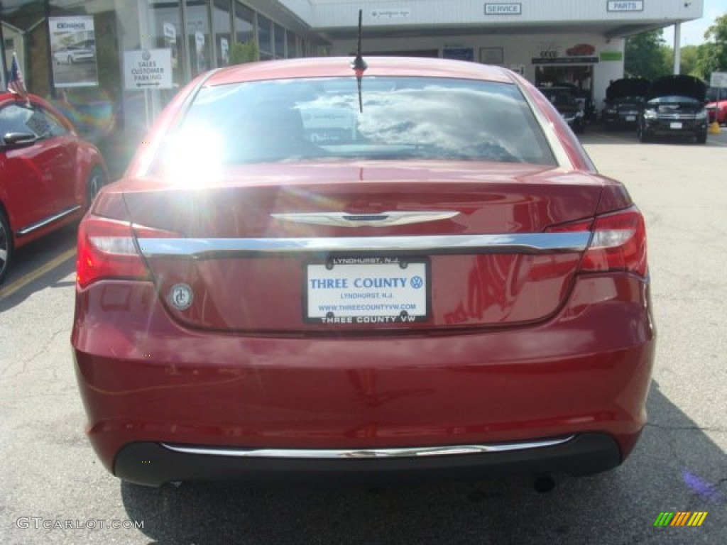 2014 200 LX Sedan - Deep Cherry Red Crystal Pearl / Black photo #5