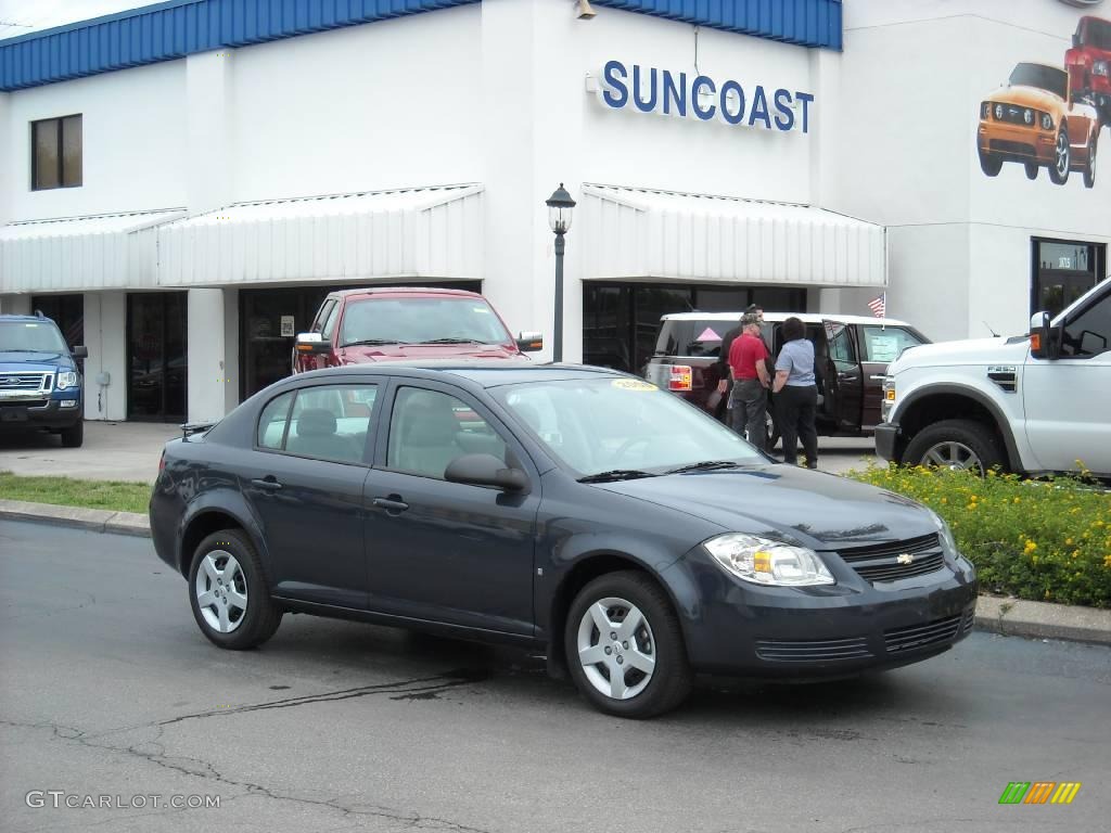 2008 Cobalt LS Sedan - Slate Metallic / Gray photo #1