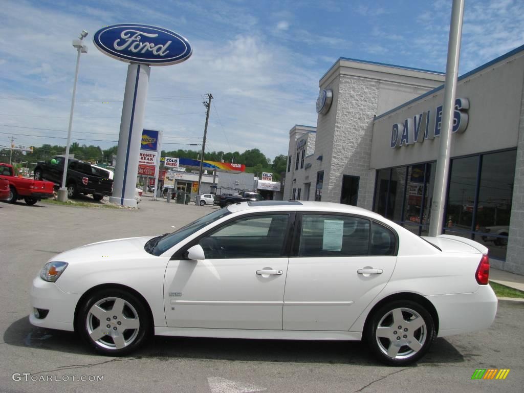 2007 Malibu SS Sedan - White / Ebony Black photo #2