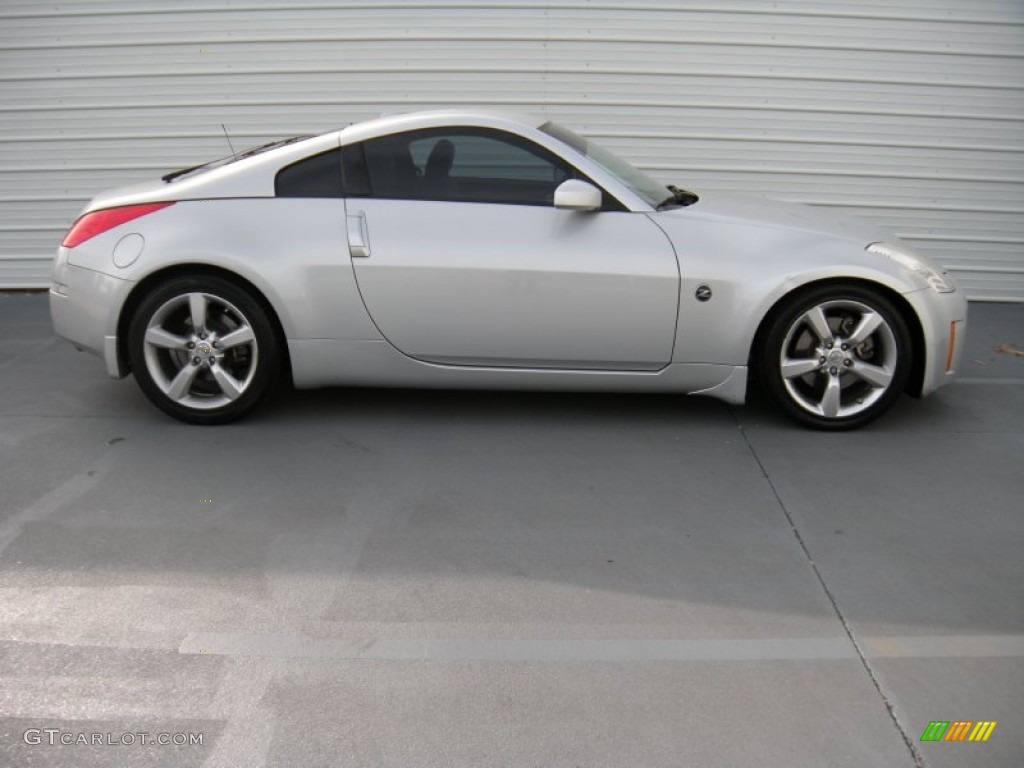 2008 350Z Touring Coupe - Silver Alloy / Burnt Orange photo #3