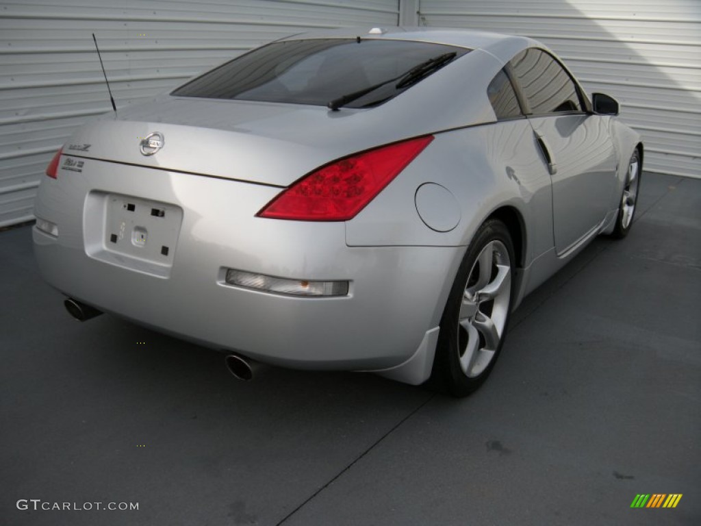 2008 350Z Touring Coupe - Silver Alloy / Burnt Orange photo #4