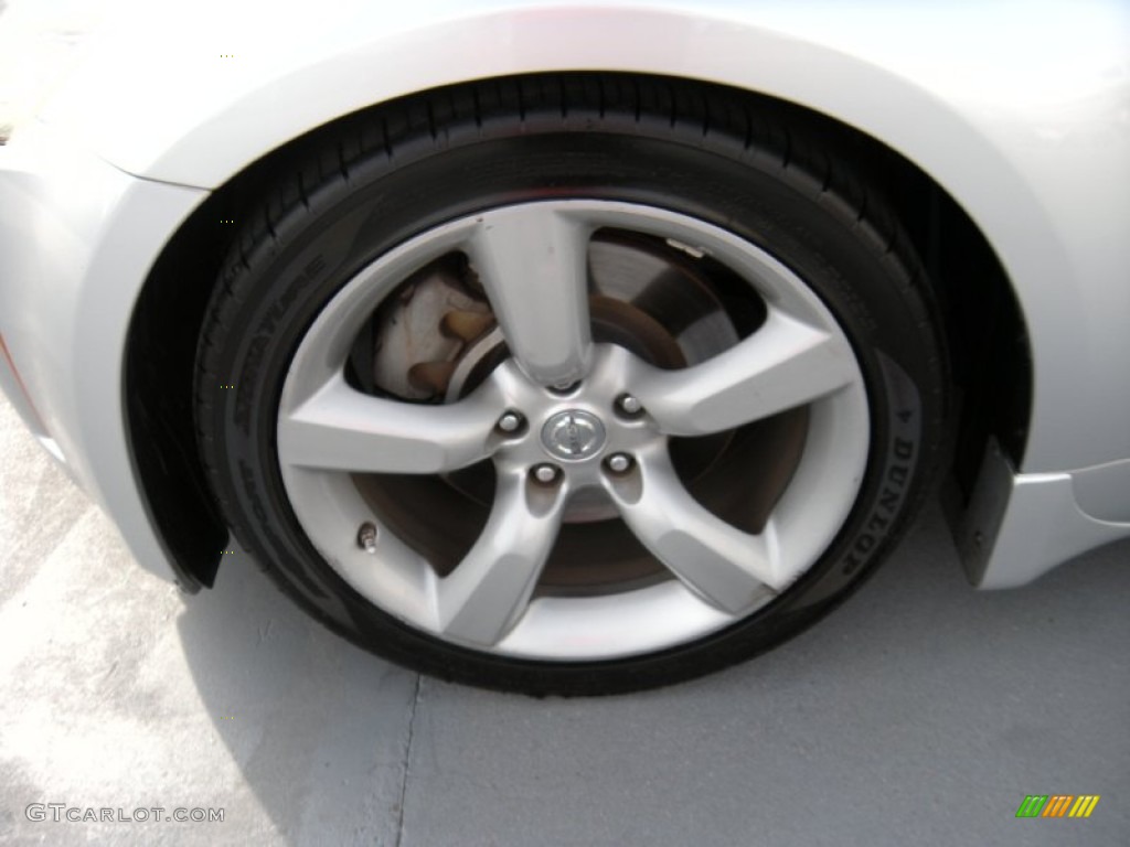 2008 350Z Touring Coupe - Silver Alloy / Burnt Orange photo #11