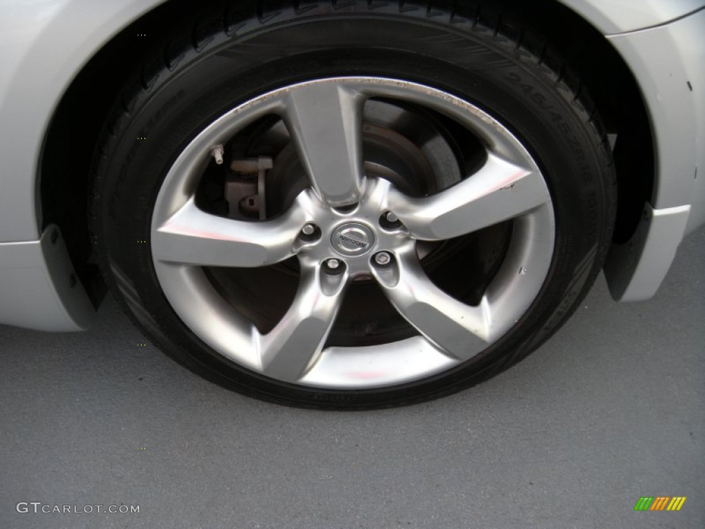 2008 350Z Touring Coupe - Silver Alloy / Burnt Orange photo #12